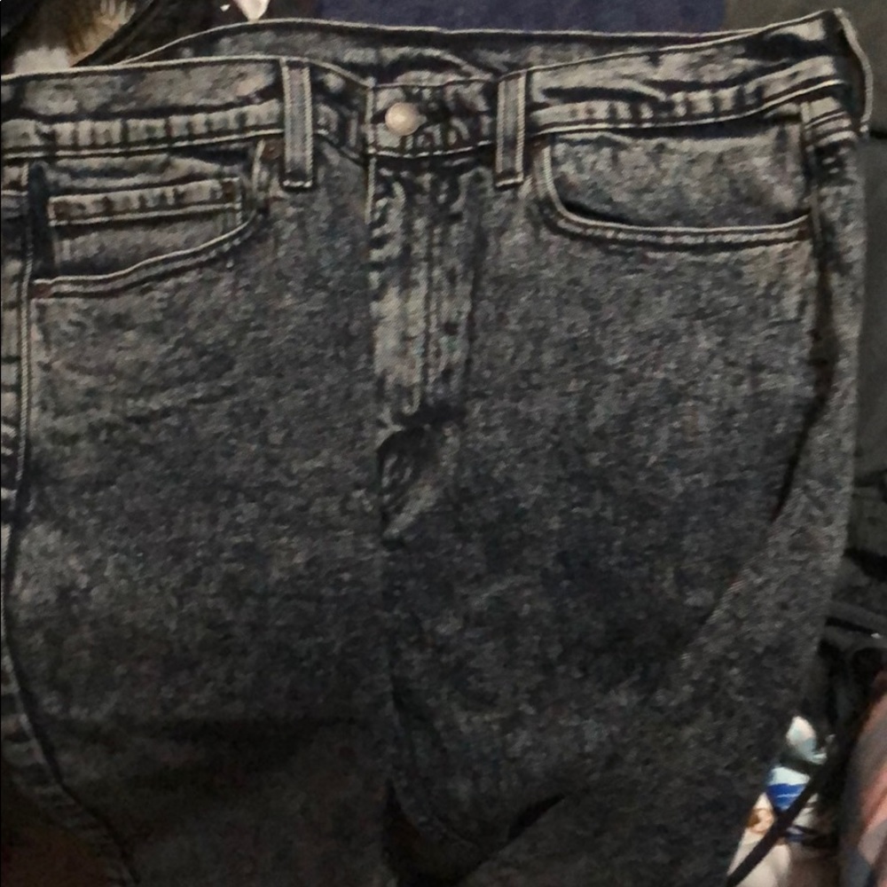 Washed denim